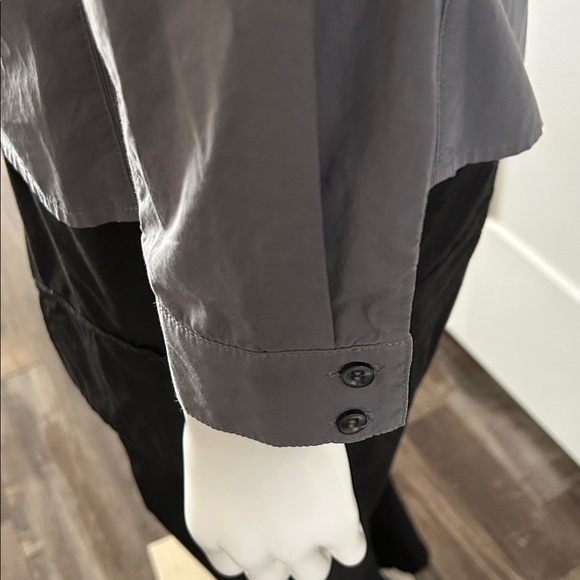 CHRLDR Tracy Poplin Stretch Side Rib Button Up - Picture 8 of 13